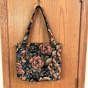 Tapestry Bag 80s / 90s Vintage French Streetwear Floral Excellent used condition